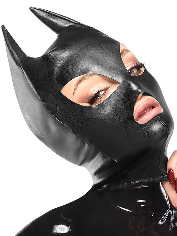 Maschera Gatta-Bat-Woman Nero Elasticizzato