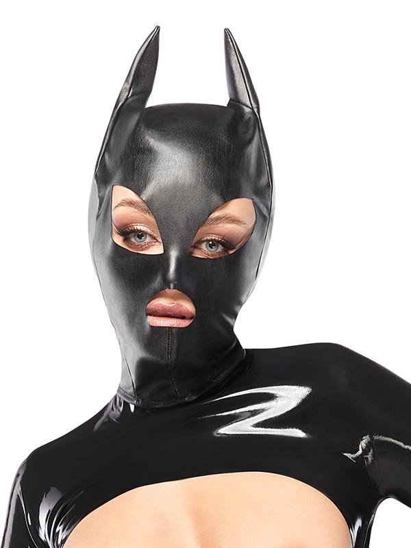 Maschera Gatta-Bat-Woman Nero Elasticizzato